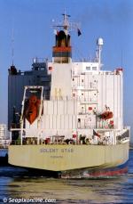 ID 6674 SOLENT STAR (2001/10804grt/IMO 9206061) arrives in Auckland, New Zealand on her maiden call at the port.